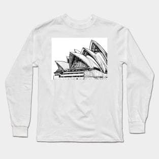 SYDNEY OPERA HOUSE ink painting .2 Long Sleeve T-Shirt